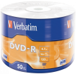 Matricas DVD-R AZO Verbatim 4.7GB 16x 50 Pack Matt Silver Wrap Spindle (43788V