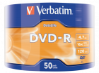 Matrix DVD-R Data Life Verbatim 4.7GB 16x 50 Pack Matt Silver Wrap Spindle (43791V