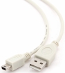 Kabelis Gembird USB Male - MiniUSB Male 0.9m White (CC-USB2-AM5P-3