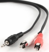 Kabelis Gembird 3.5mm Jack -2x RCA 5m (CCA-458-5M