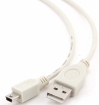 Kabelis Gembird USB Male - MiniUSB Male 1.8m White (CC-USB2-AM5P-6