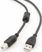 Cable Gembird USB Male - USB Male B 1.8m Black (CCF-USB2-AMBM-6