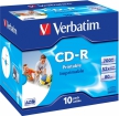 Blanks CD-R AZO Verbatim 700MB 52x Printable Jewel Cased 10 Pack (43325V