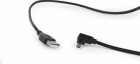 Gembird USB Male - MicroUSB Male 1.8m Black 90D (CC-USB2-AMMDM90-6