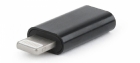 Gembird USB Type C Female - Apple Lightning Male Black (A-USB-CF8PM-01