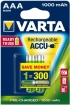 Rechargable Batteries Varta AAA 1000mAh (2 Pack) (4008496538621