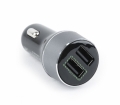 EnerGenie USB Dual Car Charger - Black (EG-U2QC3-CAR-01