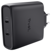 Lādētājs Trust MAXO 100W 2xUSB-C GaN (25527