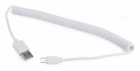 Gembird USB Male / MicroUSB Male - White 1.8m  (CC-MUSB2C-AMBM-6-W