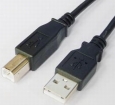 Kabelis Brackton USB Male - USB Male B 1.8m Black (US2-ABB-0180.B