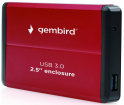 Kastīte cietajam diskam Gembird 2,5 HDD SATA USB 3.0 (EE2-U3S-2-R