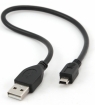 Kabelis Gembird USB Male - MiniUSB Male 0.3m Black (CCP-USB2-AM5P-1
