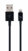 Gembird USB Male - Lightning Male 1m Black (CC-USB2P-AMLM-1M