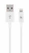 Gembird USB Male - Lightning Male 1m White (CC-USB2P-AMLM-1M-W