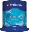 Matricas CD-R Verbatim 700MB 1x-52X Extra Protection, 100 Pack Spindle (43411V