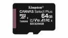 Kingston Canvas Select Plus memory Card 64GB MicroSDXC  (SDCS2/64GBSP