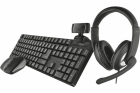Keyboard Trust Qoby Home Office Set Black (24040