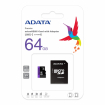 A-DATA Premier 64GB MicroSDXC + Adapter (AUSDX64GUICL10-RA1