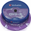Blank DVD+R AZO Verbatim 4.7GB 16x 25 Pack, Spindle (43500V
