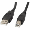 RoGer USB Male to USB B Male Printer Cable 1m Black (RO-AM-BM-1M-BK