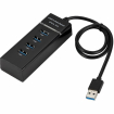 RoGer AD15651 USB 3.0 Hub 4 x USB 3.0 Black (AD15651