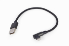 Gembird Apple Lightning Male - USB Male 0.2m Black (CC-USB2-AMLML-0.2M