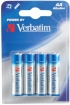 Baterijas Verbatim AA Alkaline (49921V