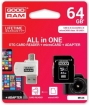 Memory card Goodram MicroSD 64GB All in one class 10 UHS I + Card reader (M1A4-0640R11