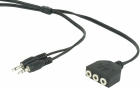 Pagarinātājs Gembird 3,5mm*2 Jack Stereo (CC-MIC-1