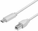 Logilink USB-C Male - USB-B Male 1m Grey (CU0160