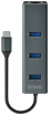 USB Centrmezgls Savio 3-port USB-C 3.1 GEN 1 hub with RJ-45 Gigabit Ethernet (AK-57
