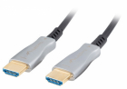 Kabelis Lanberg HDMI Male - HDMI Male 20m Optical 4K (CA-HDMI-20FB-0200-BK