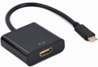 Adapter Gembird USB Type-C Male - HDMI Female 4K@60Hz 15cm Black (A-CM-HDMIF-04
