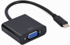 Adapter USB Type-C Male - VGA Female 15 cm Black (A-CM-VGAF-01