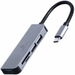 USB Centrmezgls Gembird USB Type-C 3-port with Card Reader (UHB-CM-CRU3P1U2P2-01