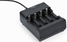 Bateriju lādētājs Gembird USB 4-slot for AA/ AAA Black (BC-USB-01