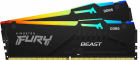 Operatīvā atmiņa Kingston FURY Beast 64GB RGB Black (KF560C36BBEAK2-64