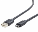 Cable Gembird USB Male - Type C Male 1m Black (CCP-USB2-AMCM-1M