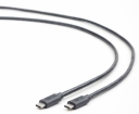 Cable Gembird Type C Male - Type C Male 3.1 1m Black (CCP-USB3.1-CMCM-1M